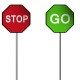 Stop Go Sign 900mm